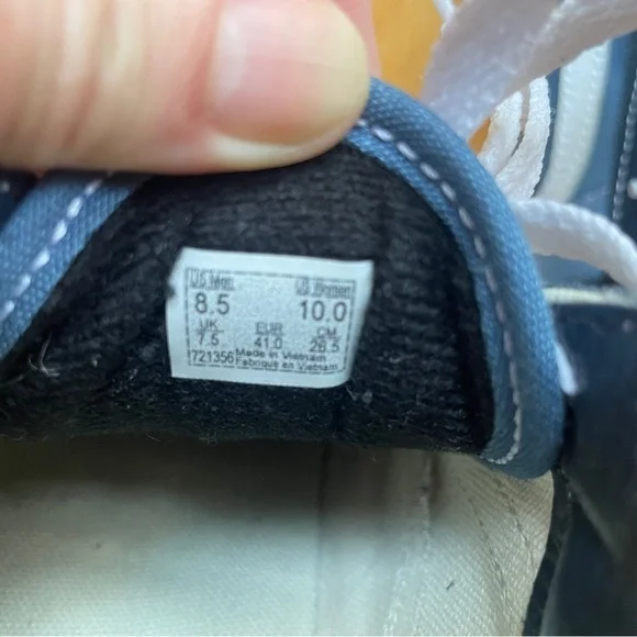 Vans Blue and White Old Skool Shoe Sneakers - Picture 3 of 8